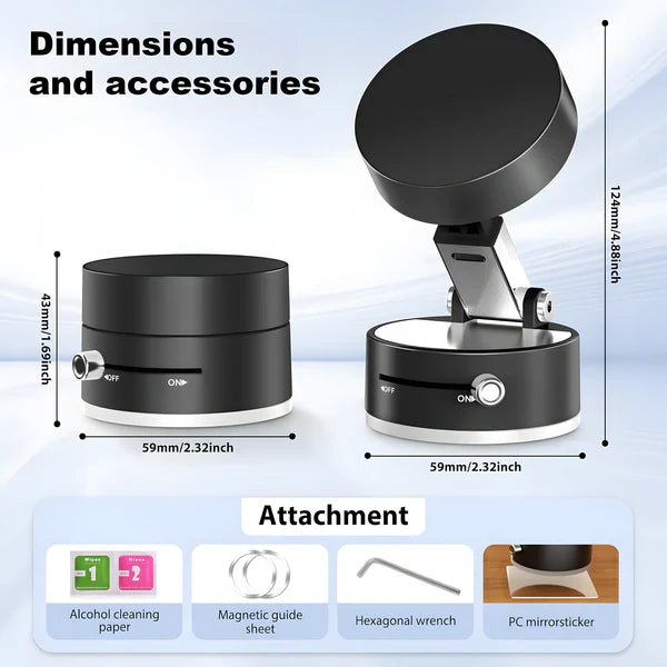 Vacuum Magnetic Suction Phone Holder