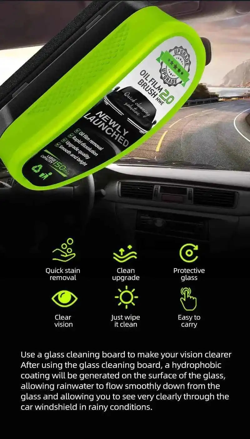 Car Oil Film Windshield Glass Cleaner