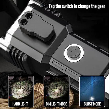 8 in 1 Portable Rechargeable Torch LED Flashlight