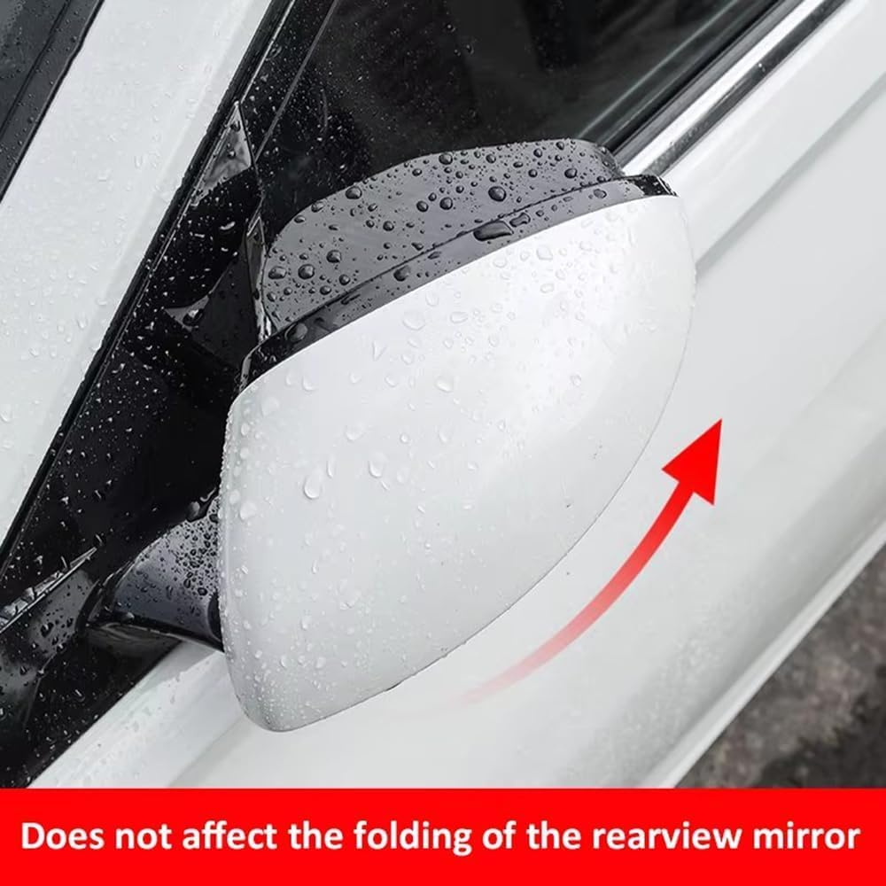 Car Blind Spot Mirror with Side Mirror Rain Guard,Carbon Fibre Rear View Mirror Rain Visor & 360° Adjustable HD Blindspot Mirror