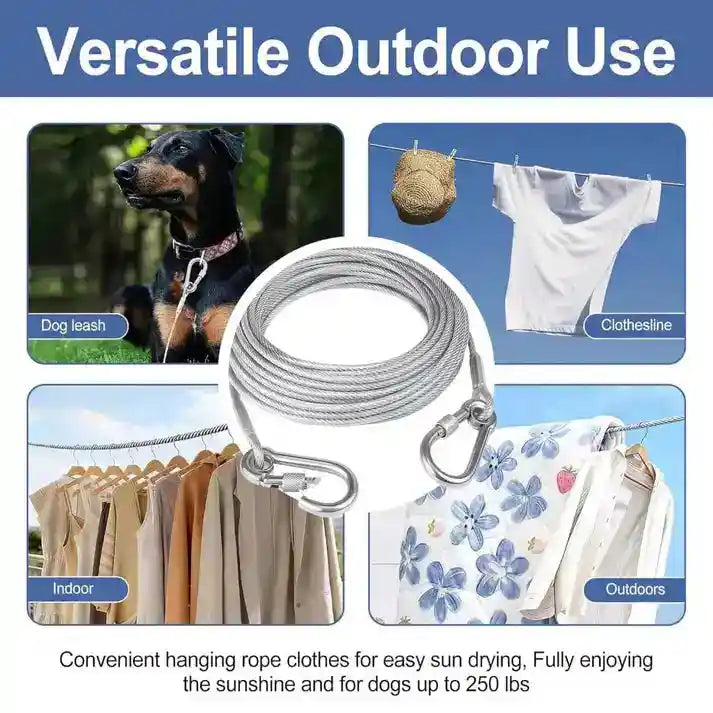 Multipurpose Heavy Duty Stainless Steel Clothes Drying Rope