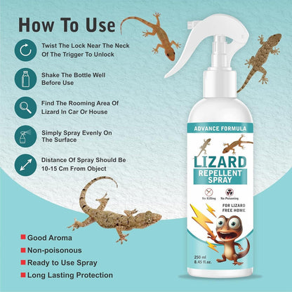 Lizard Mite & Insects Repellent Spray - Pack of 2 (Buy 1 Get 1 Free)