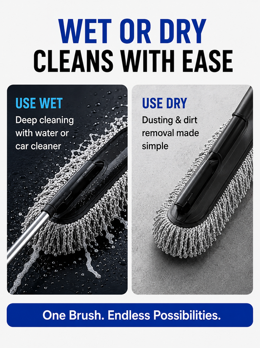 Buy Extendable Microfiber Cleaning Brush And Get Car Detailing Brush and Windshield Cleaning Tablets Worth Rs. 599/- FREE.