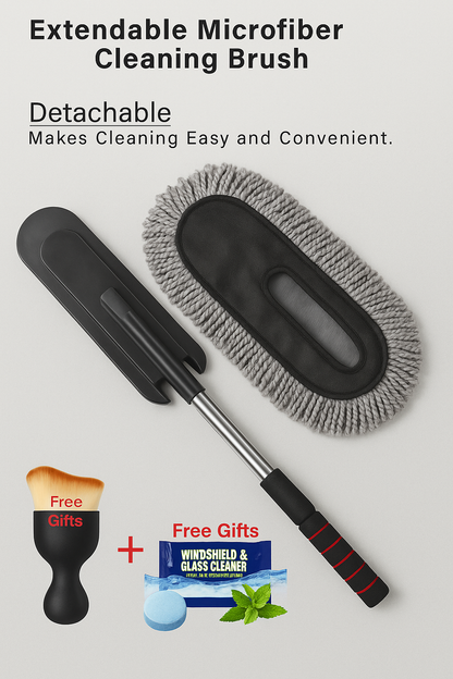 Buy Extendable Microfiber Cleaning Brush And Get Car Detailing Brush and Windshield Cleaning Tablets Worth Rs. 599/- FREE!! Newyear Offer