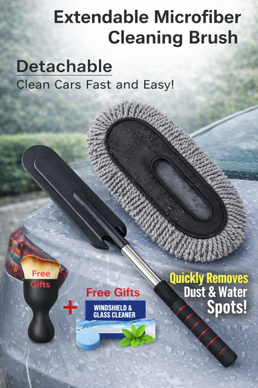 Buy Extendable Microfiber Cleaning Brush And Get Car Detailing Brush and Windshield Cleaning Tablets Worth Rs. 599/- FREE!! Newyear Offer