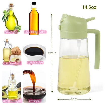 Multicolor 2 In 1 Oil Dispenser 500ml Portable Sprayer