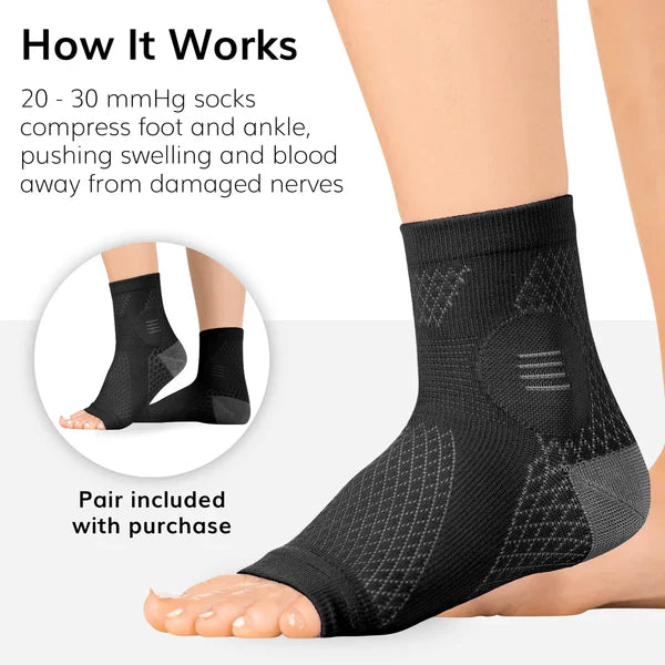 Neuropathy Orthopedic Compression Socks for Foot Pain & Swelling Relief