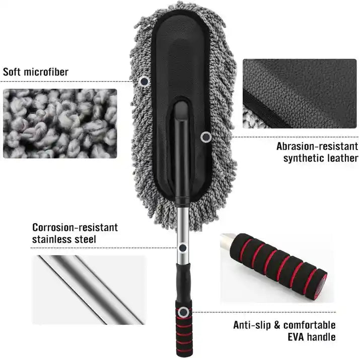 Buy Extendable Microfiber Cleaning Brush And Get Car Detailing Brush and Windshield Cleaning Tablets Worth Rs. 599/- FREE.
