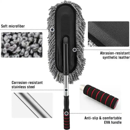 Buy Extendable Microfiber Cleaning Brush And Get Car Detailing Brush and Windshield Cleaning Tablets Worth Rs. 599/- FREE.