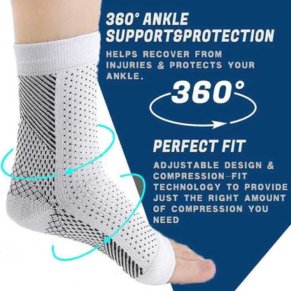 Ortho Neuro Compression Socks Foot Pain & Swelling Relief Outdoor Sport Ankle Plantar Arch Buy 1 Get 1 Free Pack Of 2 Pair