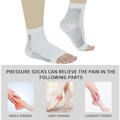 Ortho Neuro Compression Socks Foot Pain & Swelling Relief Outdoor Sport Ankle Plantar Arch Buy 1 Get 1 Free Pack Of 2 Pair