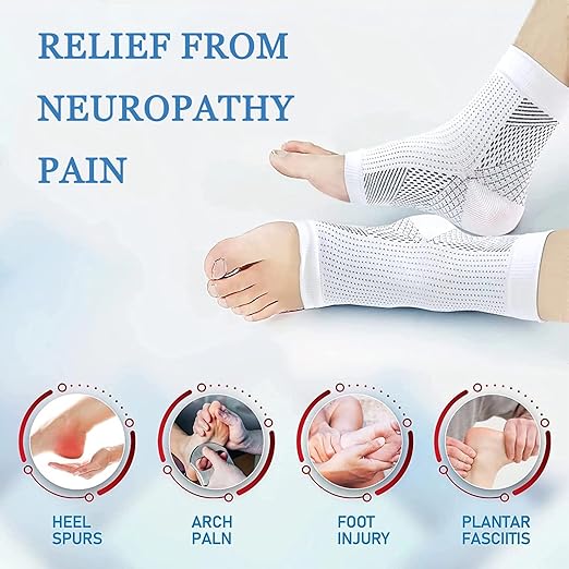 Ortho Neuro Compression Socks Foot Pain & Swelling Relief Outdoor Sport Ankle Plantar Arch Buy 1 Get 1 Free Pack Of 2 Pair