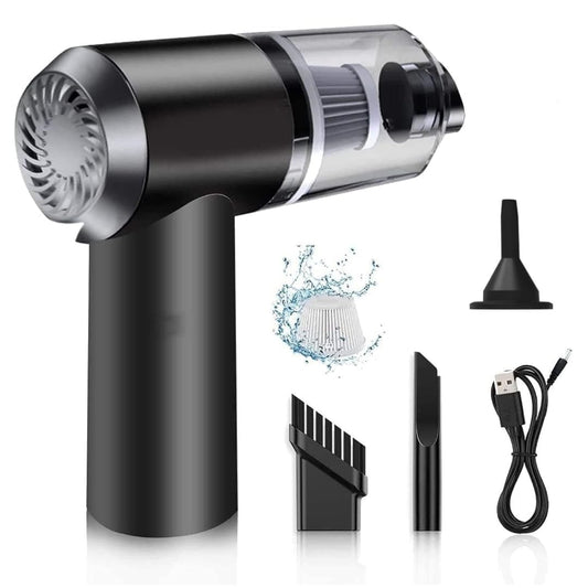 Black 3 In 1 High Power Handheld Mini Car Vacuum Cleaner
