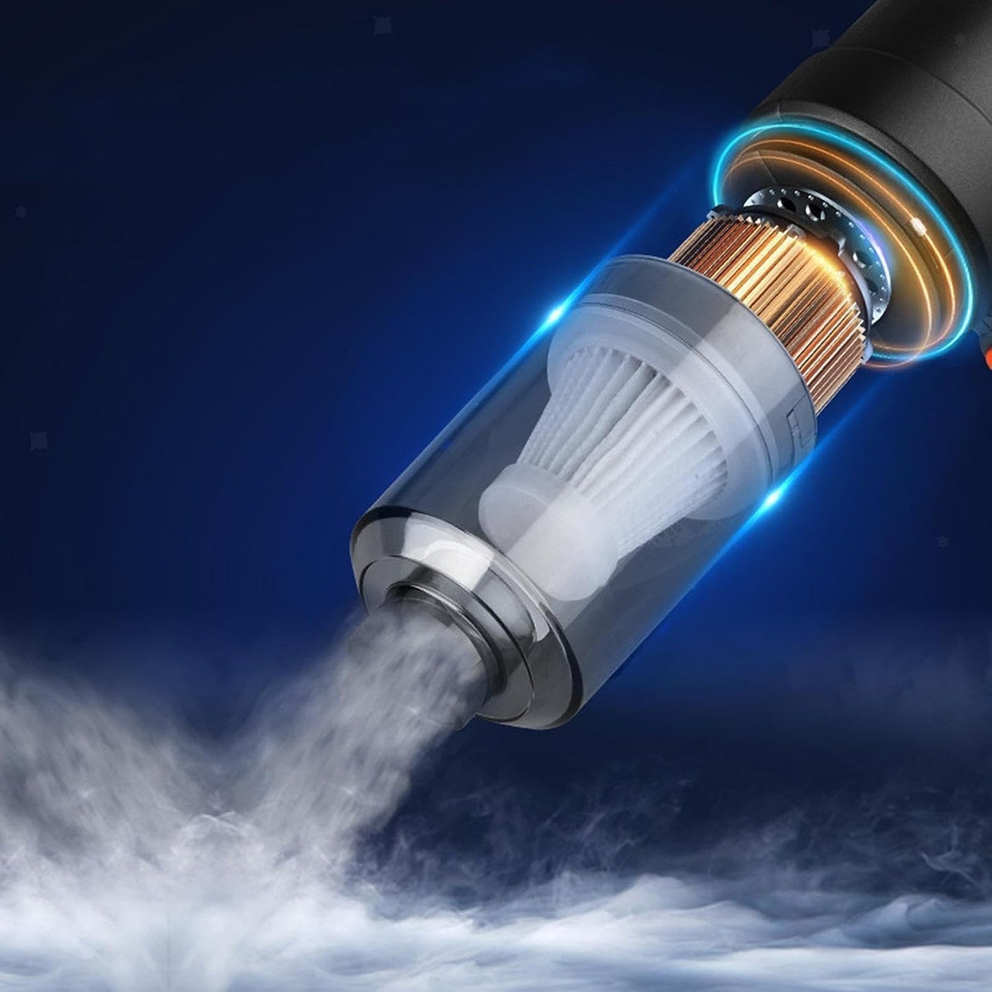 Black 3 In 1 High Power Handheld Mini Car Vacuum Cleaner